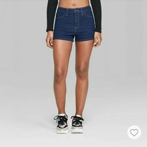 High-rise Jean Shorts NWOT
